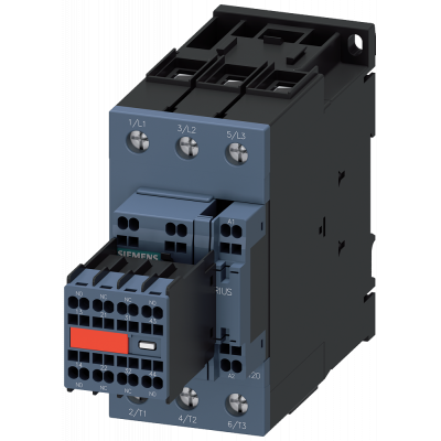 Contactor, AC-3, 40 A/18.5 kW/400 V, 3-pole, 20-33 V AC/DC, 2 NO+2 NC, screw terminal/spring-type terminal. 3RT20353NB343MA0