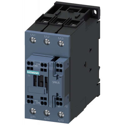 Contactor for railway, AC-3, 18.5 kW/400 V, 1 NO + 1 NC, 24 V DC, 0.7-1.25*Us, 3-pole, S2. 3RT20353XB400LA2