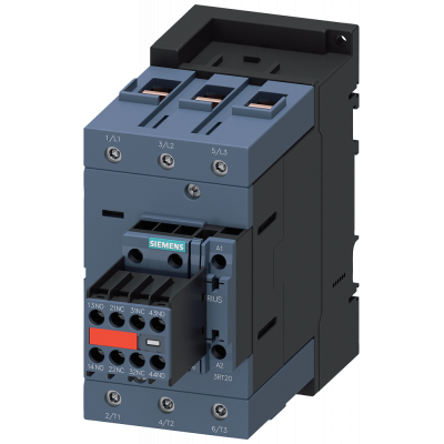 Coupling relay, AC-3, 95 A/45 kW/400 V, 3-pole, 24 V DC, 2 NO+2 NC, screw terminal. 3RT20461KB443MA0