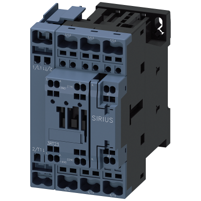 Contactor, AC-1, 35 A/400 V/40 °C, S0, 4-pole, 24 V AC/50 Hz, 1 NO+1 NC. 3RT23252AB00