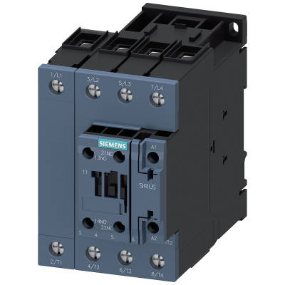 Contactor, AC-1, 60 A/400 V/40 °C, S2, 4-pole, 24 V AC/50 Hz, 1 NO+1 NC. 3RT23361AB00