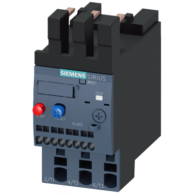 Overload relay 4.5-6.3 A motor protection S0, Class 10, contactor mounting. 3RU21261GC0