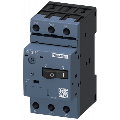 Circuit breaker, S00, motor protection, Class 10, A-release 0.11-0.16 A, short-circuit release 2.1 A. 3RV10110AA10