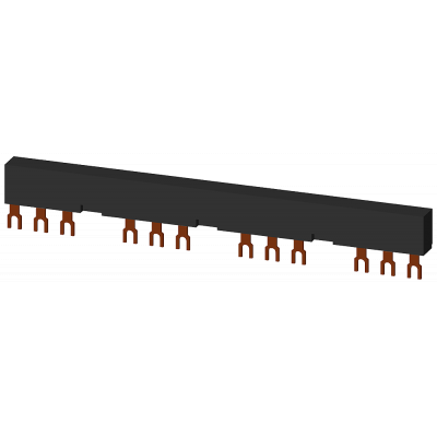 4-ph. busbars modular spacing 63 mm for 3 switches connections in fork shape. 3RV19153CB