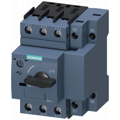 Circuit breaker, S00, motor protection, Class 10, A-release 0.11-0.16 A, short-circuit release 2.1 A. 3RV21110AA10