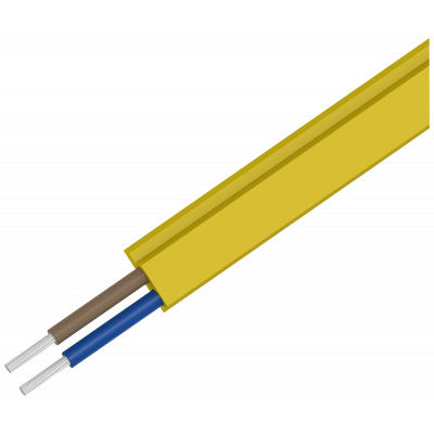 AS-i cable, shaped yellow, TPE, oil-resistant, 2x1.5 mm2, 100 m of 100 m cable. 3RX90130AA00