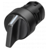 Toggle switch, 16 mm, round plastic, black. 3SB20002HB01