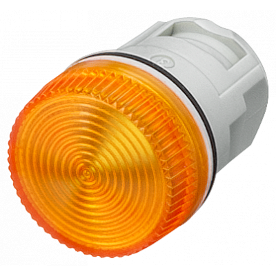 Indicator light, 16 mm, round plastic, yellow. 3SB20016BD06