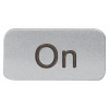 Self-adhesive labeling plate, label size 9.5x18.5 mm, silver-colored, ein. 3SB29012AB