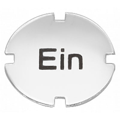 Inscription plate for pushbutton and illuminated pushbutton, flat, clear. 3SB29014AB