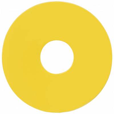 Backing plate, yellow, self-adhesive, without inscription. 3SB29082AF