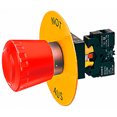 Backing plate, yellow, self-adhesive, inscription. 3SB29082AK