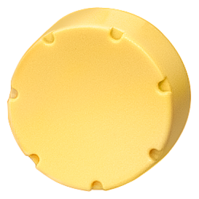 Button, yellow, raised for pushbutton. 3SB29100BD