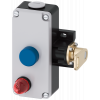 SIRIUS cable-operated switch+lever metal encl., 2xM25x1.5 2 NO + 2 NC, latching EN418. 3SE71601AE04