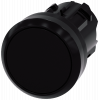 Pushbutton, 22 mm, round, plastic, black, button. 3SU10000AA100AA0