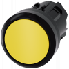 Pushbutton, 22 mm, round, plastic, yellow, button. 3SU10000AA300AA0