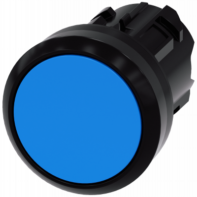 Pushbutton, 22 mm, round, plastic, blue, button. 3SU10000AB500AA0