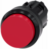 Pushbutton, 22 mm, round, plastic, red, button. 3SU10000BB200AA0