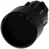 Pushbutton, 22 mm, round, plastic, black, front ring. 3SU10000CB100AA0