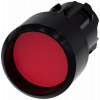 Pushbutton, 22 mm, round, plastic, red, front ring. 3SU10000CB200AA0