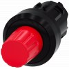 Stop button, 22 mm, round, plastic, red, button raised, latchable. 3SU10000HC200AA0