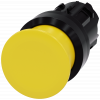 Mushroom pushbutton, 22 mm, round, plastic, yellow, 30 mm. 3SU10001AD300AA0