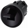 Toggle switch, 22 mm, round, plastic, black, 2 switch positions O-I. 3SU10003EA100AA0