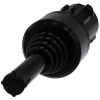 Coordinate switch, 22 mm, round, plastic, black, horizontal latching. 3SU10007AA100AA0