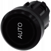 Pushbutton, with illuminated pushbutton design, 22 mm, round, plastic, black. 3SU10010AB100AQ0