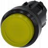 Pushbutton, illuminated, 22 mm, round, plastic, yellow, button. 3SU10010BB300AA0