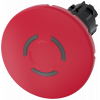 Emergency stop mushroom pushbutton, illuminated, 22 mm, round, plastic, red, 60 mm. 3SU10011JB200AA0