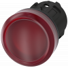 Indicator light, 22 mm, round, plastic, red, lens, smooth. 3SU10016AA200AA0