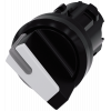 Toggle switch, illuminable, 22 mm, round, plastic, black, white. 3SU10022BC600AA0