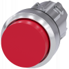 Pushbutton, 22 mm, round, metal, high gloss, red, button, raised, latchable. 3SU10500BA200AA0