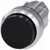 Pushbutton, 22 mm, round, metal, high gloss, black, button. 3SU10500BB100AA0