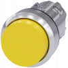 Pushbutton, 22 mm, round, metal, high gloss, yellow, button. 3SU10500BB300AA0