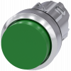 Pushbutton, 22 mm, round, metal, high gloss, green, button. 3SU10500BB400AA0