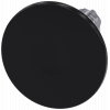 Mushroom pushbutton, 22 mm, round, metal, high gloss, black, 60 mm. 3SU10501CA100AA0