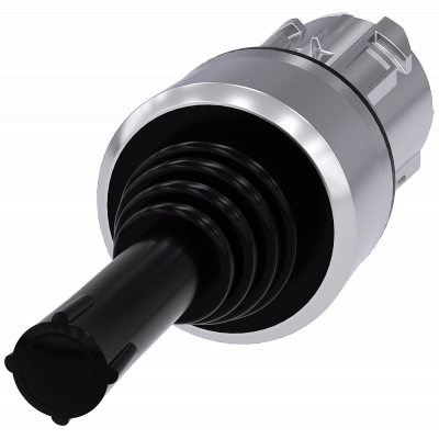 Coordinate switch, 22 mm, round, metal high gloss, black, horizontal latching. 3SU10507AA880AA0