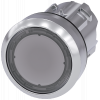 Pushbutton, illuminated, 22 mm, round, metal, high gloss, clear, button. 3SU10510AA700AA0