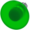 Mushroom pushbutton, illuminated, 22 mm, round, metal, high gloss, green, 60 mm. 3SU10511CD400AA0