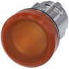 Indicator light, 22 mm, round, metal, high gloss, amber, lens, smooth. 3SU10516AA000AA0