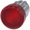 Indicator light, 22 mm, round, metal, high gloss, red, lens, smooth. 3SU10516AA200AA0