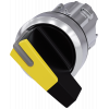 Toggle switch, illuminable, 22 mm, round, metal, high gloss, yellow. 3SU10522CC300AA0