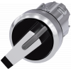 Toggle switch illuminable, 22 mm, round, metal, high gloss, white, knob short. 3SU10522FC600AA0