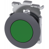 Pushbutton, 30 mm, round, metal, matt, green. 3SU10600JB400AA0