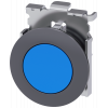 Pushbutton, 30 mm, round, metal, matt, blue. 3SU10600JB500AA0