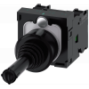 Coordinate switch, 22 mm, round, plastic, black, horizontal latching. 3SU11007AA101NA0