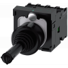 Coordinate switch, 22 mm, round, plastic, black, latching, 1 NO, 1 NO, 1 NO, 1 NO. 3SU11007AE101QA0