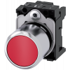 Pushbutton, 22 mm, round, metal, high gloss, red, button. 3SU12500EB200AA0